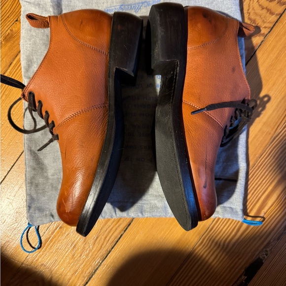 Brown Leather Lace-Up Shoes - Picture 4 of 9
